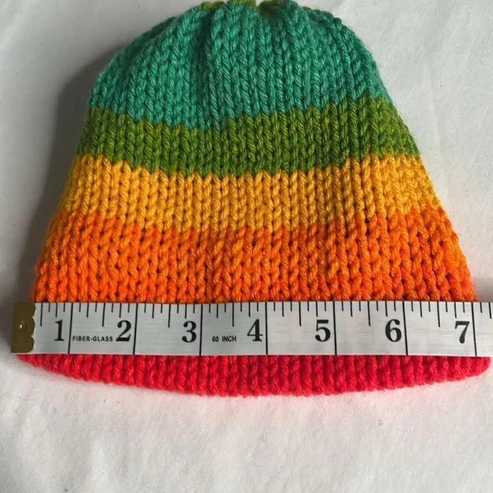 Adorable Reversible Baby Beanie Hat Bright & Cheery
